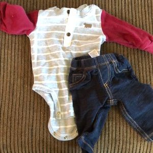 Onesie and pat set